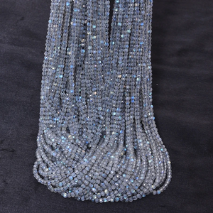 Brins Micro facettes Rondelle Labradorite cristaux bijoux de mode colliers bracelets femmes perles de pierres précieuses - Product Image 1