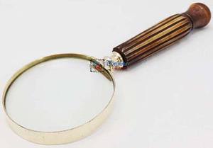 Loupe à anneau en laiton avec manche en bois fait à la main pour un usage personnel et professionnel Loupe cadeau décorative - Product Image 6