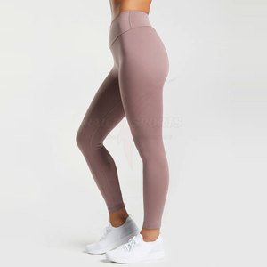 Leggings Casuales de Cintura Alta para Mujer, Talla XL, OEM de Alta Calidad, Tejido de Punto Transpirable de Spandex/Poliéster, Cómodos y Sin Costuras - Product Image 4