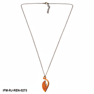 Collar de Resina Moderno con Colgante Abstracto Dorado, Joyería Hecha a Mano, Regalo Estético para Mujer - Product Image 1