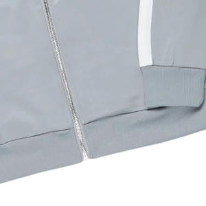 Survêtement à lacets avec LOGO personnalisé pour hommes Streetwear vintage de haute qualité Ensemble pantalon veste à fermeture éclair 100% coton grande taille pour - Product Image 6