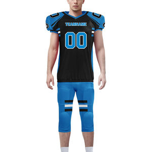 OEM nuevo diseño personalizado uniforme de fútbol americano transpirable logotipo personalizado sublimación tela de secado rápido uniforme de fútbol americano - Product Image 2