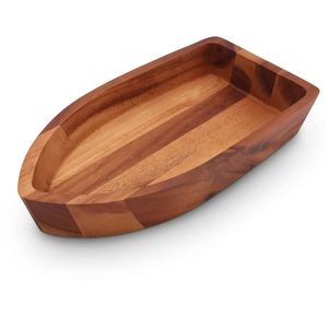 Bol antique en bois à pieds de haute qualité Bol à fruits et à salade en bois et haute commercialisation Look classique pour la maison Hôtel & Restaurant - Product Image 2