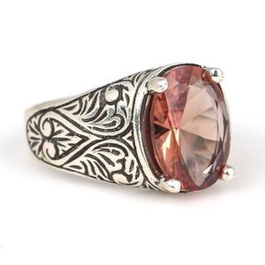 Bague pour homme en argent sterling 925 avec pierre de zultanite taille ovale, pierre précieuse turquoise, bijoux fins, placage rhodium, à porter au quotidien - Product Image 1