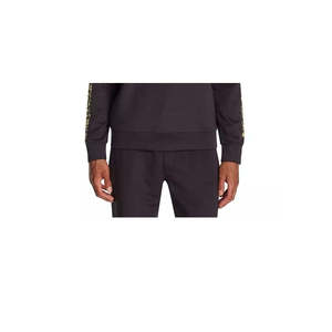 Felpa Sportiva Invernale da Uomo Tallia Taglia XL Nera con Motivo Paisley e Logo Ricamato 3D in Tessuto French Terry - Product Image 3