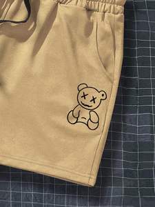 กางเกงขาสั้นผ้าฝ้ายสำหรับผู้ชายกางเกงขาสั้นใส่ออกกำลังกายเป็นมิตรต่อสิ่งแวดล้อมผ้าคอตตอนพิมพ์ลายปักโลโก้ได้ตามต้องการ - Product Image 5