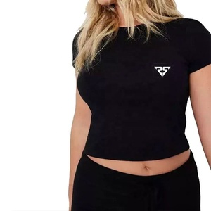 High Quality New Arrivals Long Sleeves <b>Top</b> T-Shirt Button Crop <b>Top</b> Solid Women Crop <b>Top</b> T-shirts - Product Image 3