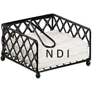 Porte-mouchoirs de finition brillante de qualité supérieure Design fait à la main hôtel de luxe Restaurant utilisation mallette de rangement en tissu en métal - Product Image 5