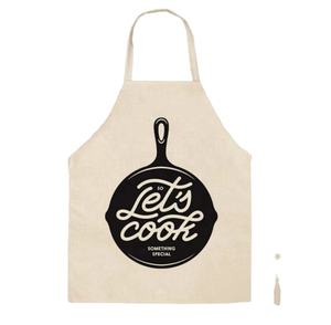 Delantal de algodón con babero de cocina Delantal de trabajo de chef de sarga de algodón polivinílico para uso doméstico o profesional - Product Image 3