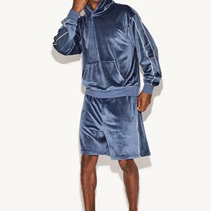 Sudadera con Capucha Extra Grande de Terciopelo para Hombre, Personalizada, Gruesa, Transpirable, con Bolsillo, Lisa, para Invierno - Product Image 1