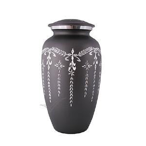 Urne de crémation de finition artisanale simple noire de qualité supérieure de style européen pour les cendres d'adultes Dernières fournitures funéraires - Product Image 5