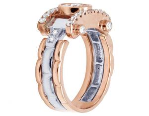 Custom Hip Hop S925 Sterling Silver With VVS Clarity Moissanite Round Diamond <b>Ring</b> <b>For</b> <b>Men</b> - Product Image 4