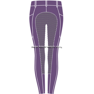 Culotte en silicone à siège complet Leggings d'équitation multifonctionnels Collants pour vêtements équestres Taille haute avec poches pour téléphone - Product Image 6