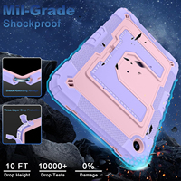 Coque de tablette robuste en silicone PC avec béquille stable pour Samsung Galaxy Tab A11 8,7 pouces 2025 A9 8,7 pouces 2023