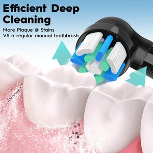 24h Enamel Protect Round Replacement <b>Toothbrush</b> <b>Heads</b> Generic for Oral Bs Electric Refills Wholesale OEM Factory - Product Image 3