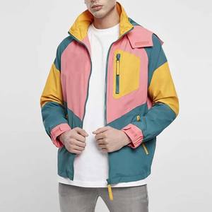 เสื้อกันลมสำหรับผู้ชายเสื้อแจ็คเก็ตผ้าไนลอนโพลีเอสเตอร์ระบายอากาศได้ดีแขนยาวโอเวอร์ไซส์สำหรับกลางแจ้ง - Product Image 1