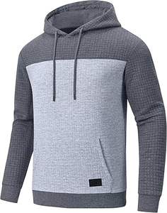 Sudadera con Capucha de Punto para Hombre, Talla Grande, Color Sólido, Impermeable, Antiarrugas, de Secado Rápido, Forrada, Informal, OEM, Invierno 2025, 100% - Product Image 2