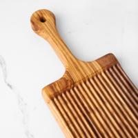 Planche à gnocchis en bois d'olivier |   Ustensiles de cuisine tunisiens |   Emballage de marque privée