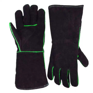 Guantes de soldadores de cuero dividido de piel de vaca de grado premium Guantes DE TRABAJO resistentes a chispas de seguridad industrial resistentes al calor - Product Image 3