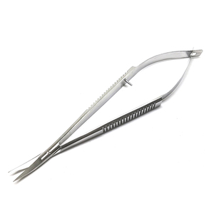 3.5'' Stainless Steel Spring Cuticle Scissors Straight Curved Silver Color for beauty Manicure Work Christmases best Price Offer - Product Image 5