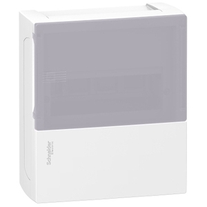 Per SCHNEIDER ELECTRIC Mini Pragma Surface Enclosure MIP12108T 1 X 8 Moduli con Porta Traslucida - Product Image 1