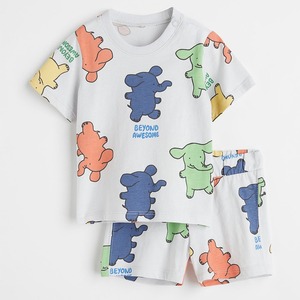 Pantalones cortos de polo bordados de manga corta para niños, 2 uds., conjuntos de ropa para niños, conjuntos de ropa de verano para bebés - Product Image 1