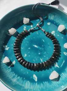 Collier ras du cou en labradorite de haute qualité, design élégant, pierre naturelle de qualité supérieure, colliers à perles fins, vente en gros - Product Image 5