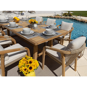 ชุดรับประทานอาหารกลางแจ้งสุดหรู, โต๊ะเก้าอี้สะดวกสบายทุกสภาพอากาศ - Product Image 4