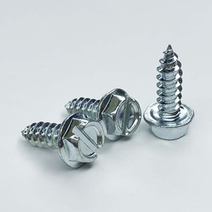 สกรูหัวหกเหลี่ยมสำหรับยึดป้ายทะเบียนทำจากสแตนเลส M4 M6 - Product Image 1