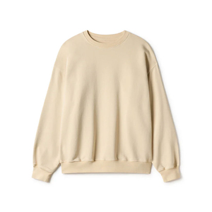 Sudaderas de Forro Polar Personalizadas de Alta Calidad para Hombre, Ropa Casual Blanca, Teñido Liso, Servicio OEM, Venta de Poliéster y Algodón - Product Image 1