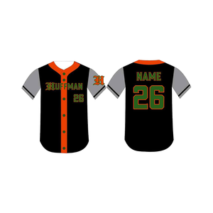 Maillots de baseball en polyester à impression numérique respirante - Product Image 1