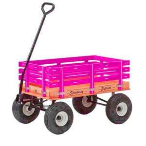 Carro de carga Speedway Express HD de 19″ x 33″ (rosa) con soportes laterales 1000 # - Product Image 1