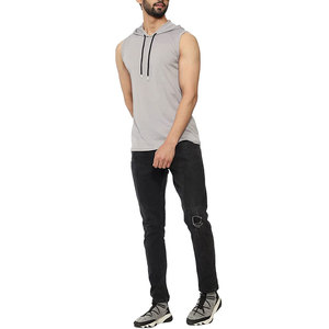 Hoodie sans manches pour homme, hiver, gym, fitness, musculation, haute qualité, 100% coton, coupe-vent, respirant, hip hop - Product Image 3