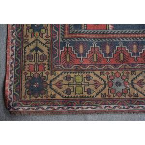 Tapis turc Vintage classique rouge noir 5.1 X 9.5ft grande surface Patchwork motif laine PP matériel Latex pour couloir chambre décor - Product Image 5