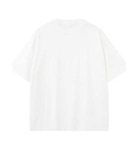 T-shirt Rétro Homme Coton/Fibre de Bambou Coupe Ample Grande Taille 180g Jersey Respirant Teint en Pièce Grande Taille Été – Meilleure Vente - Product Image 6