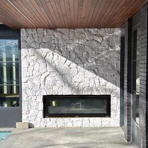 Modernes Design Weißer Quarzit Lose Steinwand verkleidung Natürliches geteiltes Gesteins furnier für Innen-und Außenwände - Product Image 6
