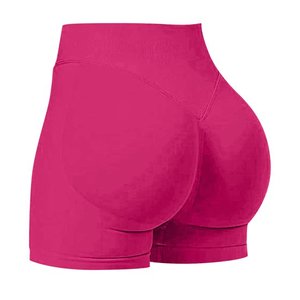Shorts de sport pour femmes, style biker, effet push-up, sans couture, respirant, 100% coton, pour la remise en forme, la course à pied, le yoga, la salle de sport - Product Image 1
