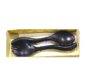 Uniquely Designed Handmade Beads <b>Wooden</b> <b>Salad</b> <b>Server</b> Set Custom Look with Unique Packing for Home Kitchen Use - Product Image 2