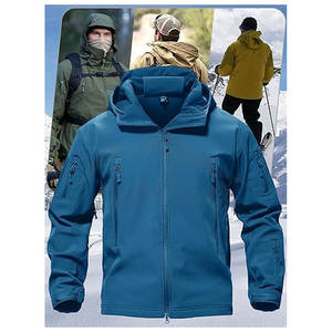 เสื้อแจ็กเก็ตซอฟต์เชลล์ระบายอากาศได้ดีสำหรับผู้ชายเสื้อโค้ทกันลมกันน้ำสำหรับกีฬากลางแจ้งดีไซน์ตามสั่งสำหรับฤดูหนาว - Product Image 6