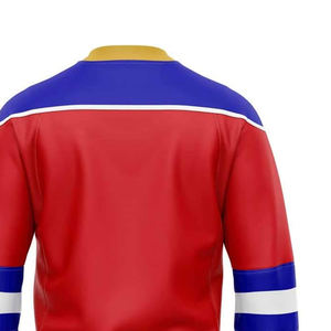 Maillot de hockey sur glace professionnel personnalisé sublimé avec tissu évacuant l'humidité léger et durable pour les équipes de jeunes et d'adultes - Product Image 6