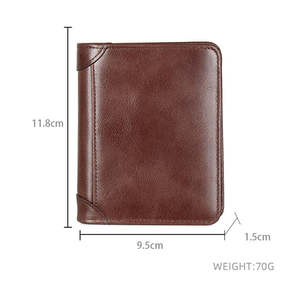 Portefeuille de voyage en cuir PU de haute qualité, porte-passeport bloquant RFID - Product Image 6