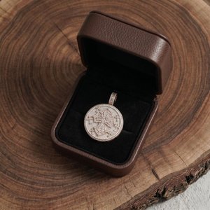 Collar con Colgante Hip Hop Personalizado de Plata 925 Bañado en Oro Rosa con Micro Pavé de Moissanita Baguette, Certificado por Terceros - Product Image 6