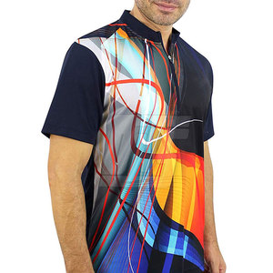 เสื้อโปโลผู้ชายแบบซับลิเมชั่น สีตามสั่ง ออกแบบได้ตามต้องการ ทนทาน สวมใส่สบาย - Product Image 5