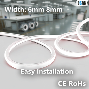Kit de néons LED ESann au <span class=keywords><strong>prix</strong></span> d'usine, 8 mm, 6 mm, étanche, PVC souple/silicone, néon LED, tube néon RGB - Product Image 1