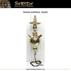Funky Gold Brass Snake Hookah con una sola manguera de alta calidad al por mayor laca Chicha Shisha - Product Image 6
