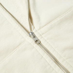 Sweat à capuche surdimensionné entièrement zippé pour homme, de haute qualité, poids lourd, couleur unie, 100% coton, sur mesure - Product Image 4