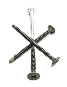Tornillos Autoperforantes de Cabeza Plana de Acero Galvanizado de Taiwán, Rosca Gruesa, Métricos - Product Image 6