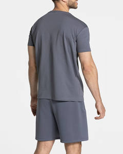 Camiseta de Manga Corta para Hombre, Personalizada con Logotipo, de Grafito, Ajustada, Mezcla de Algodón, Transpirable, para Gimnasio y Ropa Urbana - Product Image 4