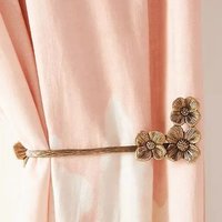 Attache de rideau en laiton torsadé doré de style européen industriel classique, avec taille personnalisée pour la décoration de la chambre à coucher et du salon