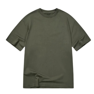 Camiseta de gran tamaño gris de moda para Hombre | Camiseta holgada de algodón holgada para ropa de calle moda, gimnasio, ropa informal de verano suministro a granel - Product Image 1